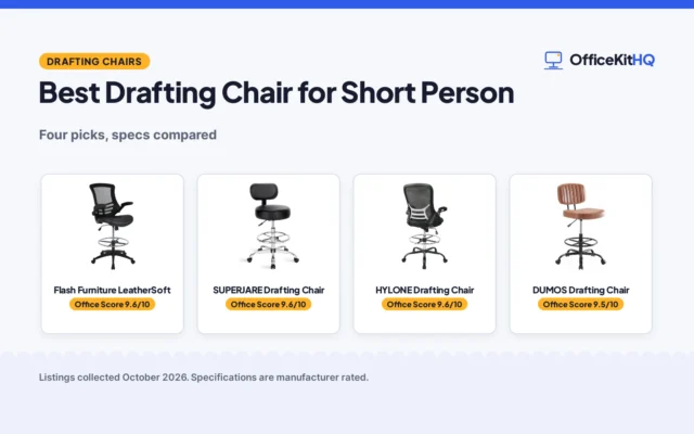 Best Drafting Chair for Short Person (2026): 4 Chairs Compared