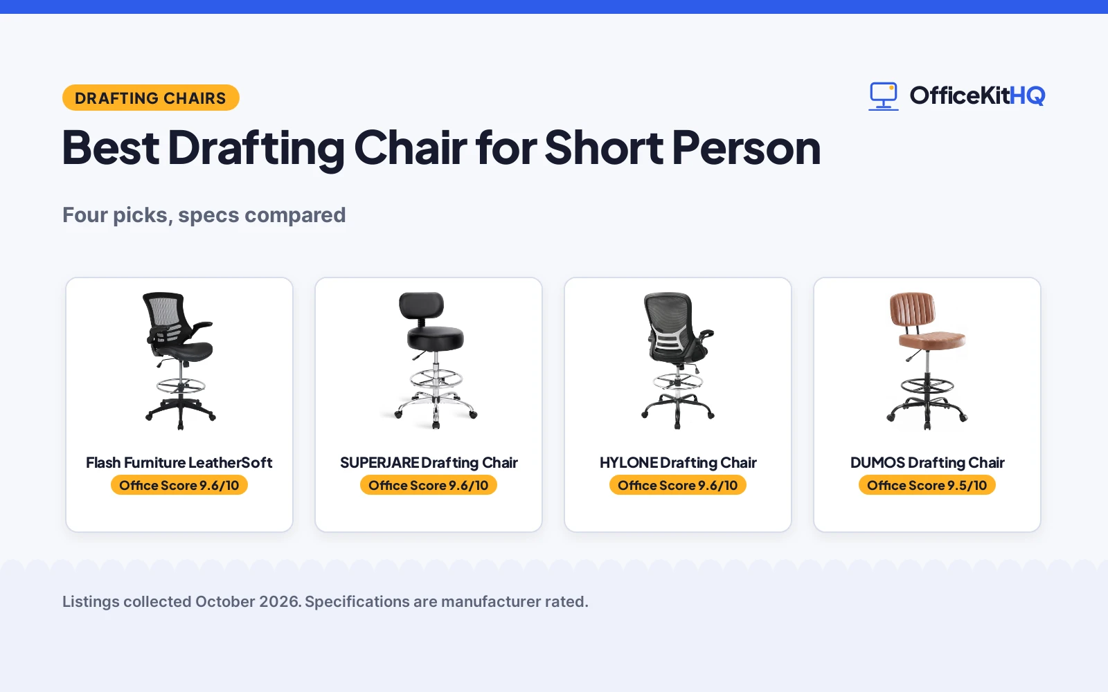 Best Drafting Chair for Short Person (2026): 4 Chairs Compared