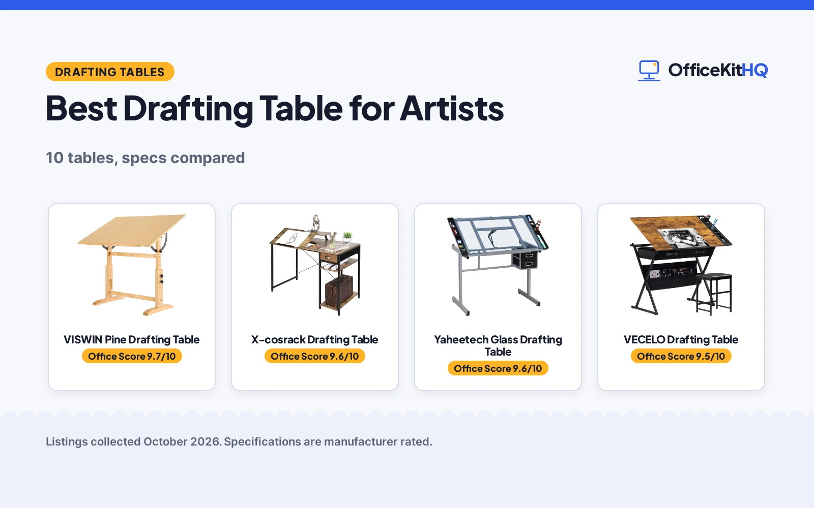 Best Drafting Table for Artists (2026): 10 Tables Compared