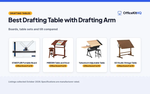 Best Drafting Table with Drafting Arm (2026): Tables Compared