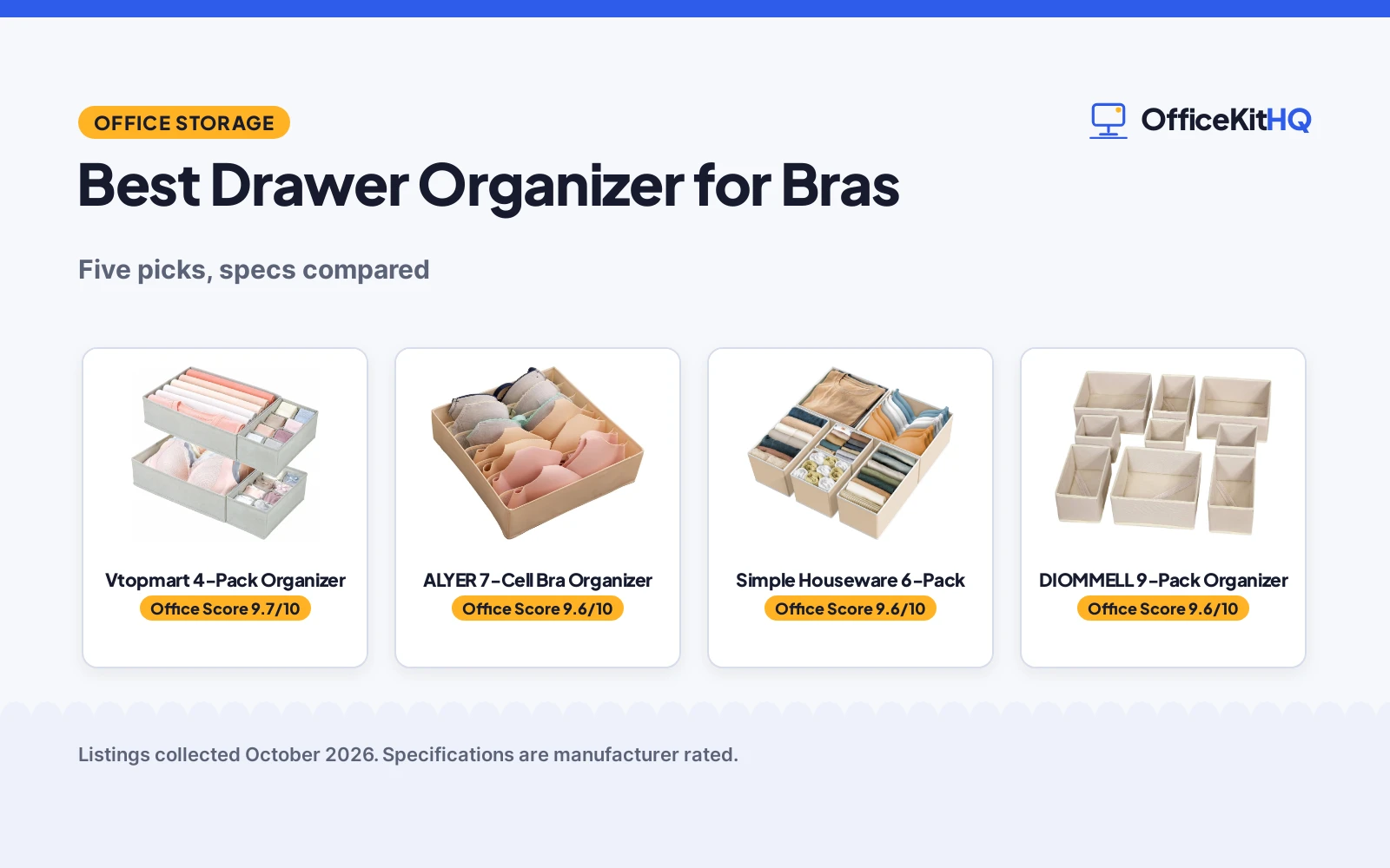 Best Drawer Organizer for Bras (2026): 5 Compared