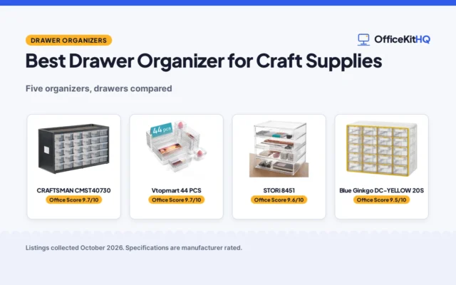 Best Drawer Organizer for Craft Supplies (2026): 5 Compared