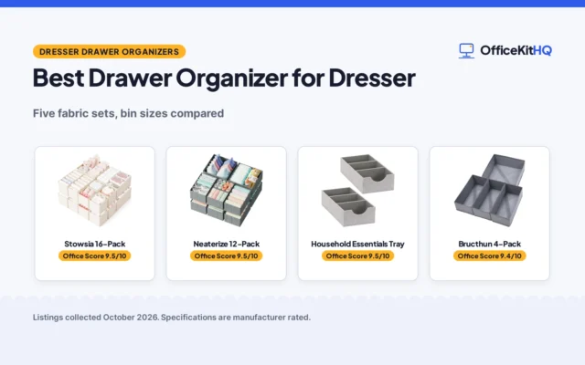 Best Drawer Organizer for Dresser: 5 Fabric Sets Compared