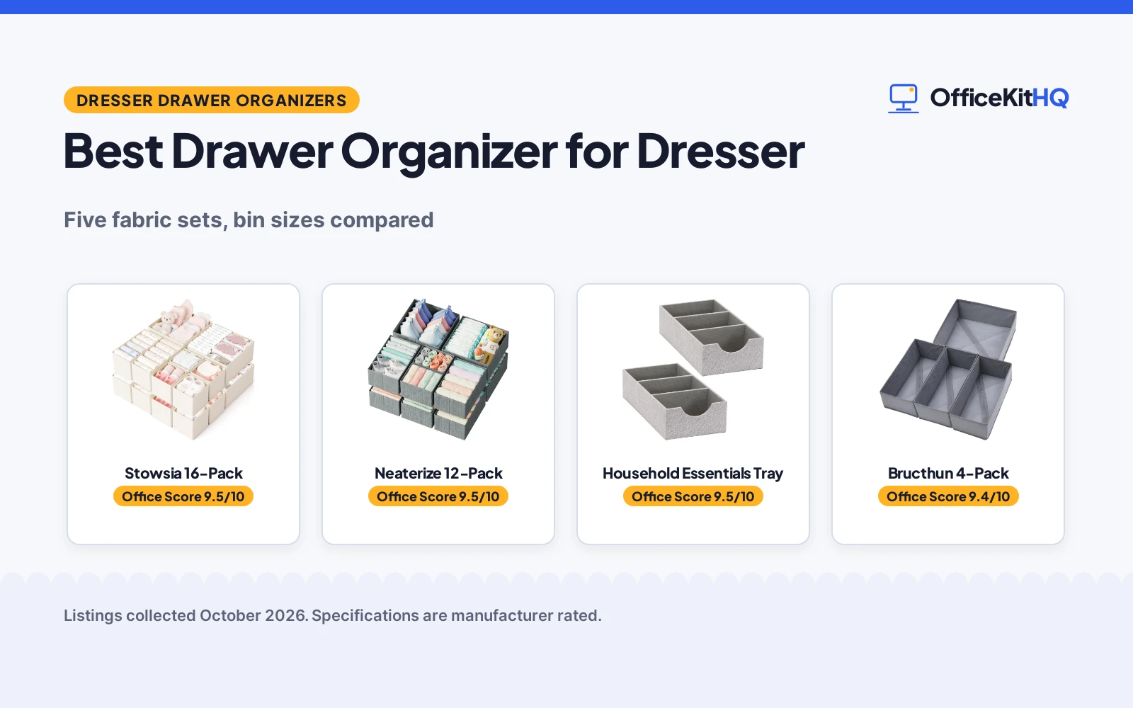 Best Drawer Organizer for Dresser: 5 Fabric Sets Compared