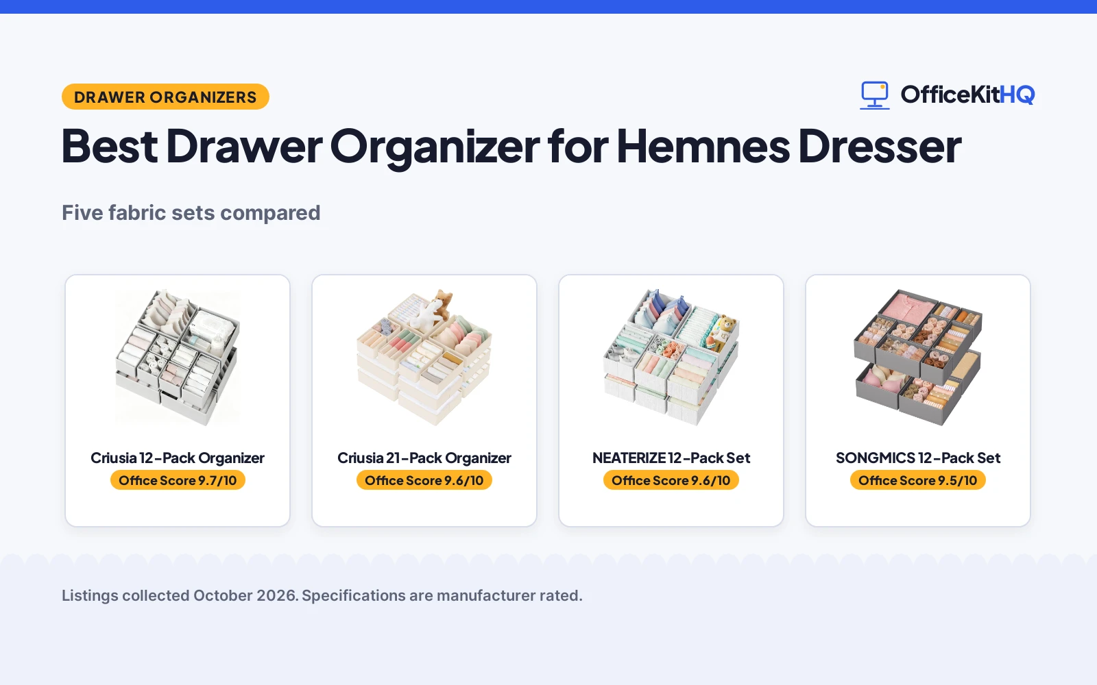 Best Drawer Organizer for Hemnes Dresser: 5 Compared