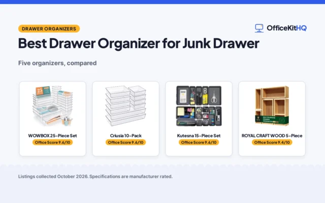 Best Drawer Organizer for Junk Drawer (2026): 5 Compared
