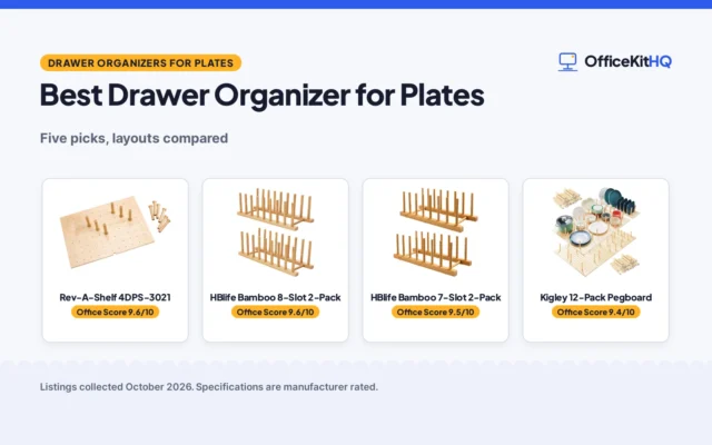 Best Drawer Organizer for Plates (2026): 5 Picks Compared