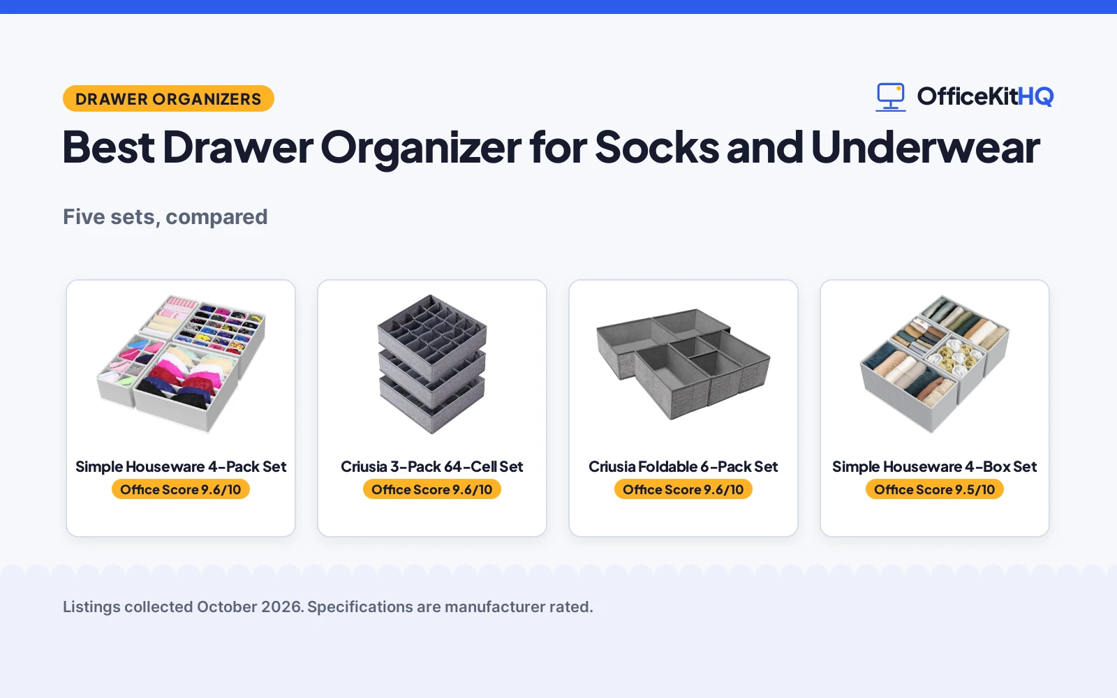 Best Drawer Organizer for Socks and Underwear (2026)