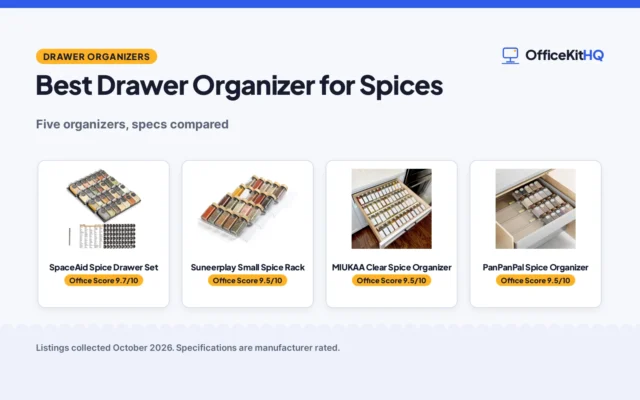 Best Drawer Organizer for Spices (2026): 5 Compared