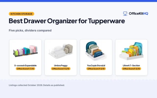 Best Drawer Organizer for Tupperware (2026): 5 Compared