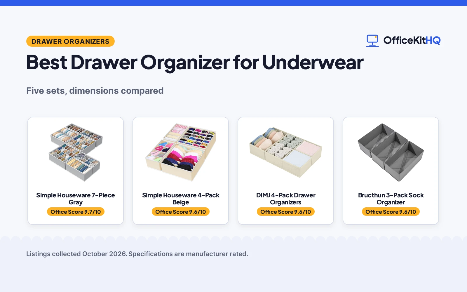 Best Drawer Organizer for Underwear (2026): 5 Compared