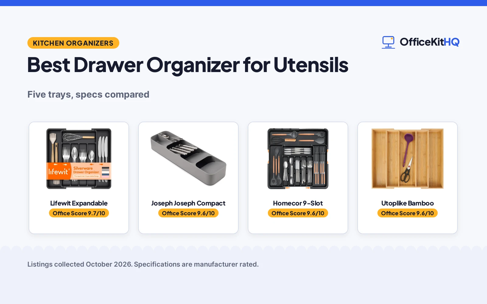 Best Drawer Organizer for Utensils: 5 Compared