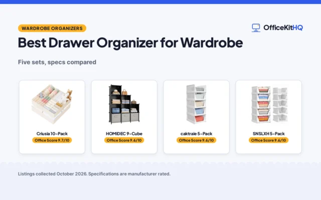 Best Drawer Organizer for Wardrobe: 5 Compared