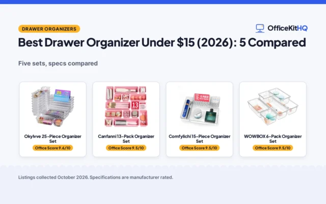 Best Drawer Organizer Under $15 (2026): 5 Compared