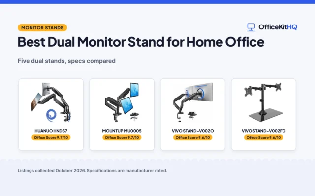 Best Dual Monitor Stand for Home Office (2026): 5 Compared