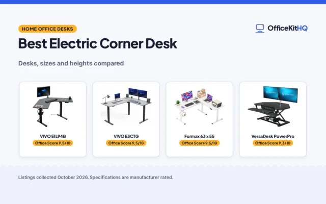 Best Electric Corner Desk (2026): Picks Compared