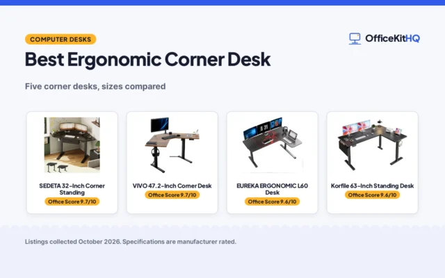 Best Ergonomic Corner Desk (2026): 5 Compared