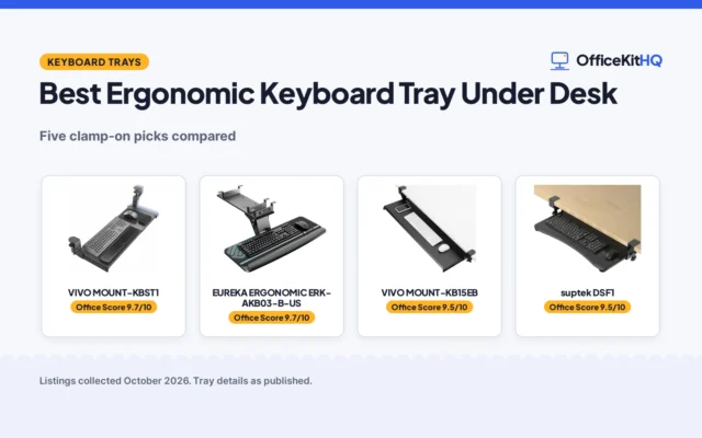 Best Ergonomic Keyboard Tray Under Desk (2026): 5 Picks Compared