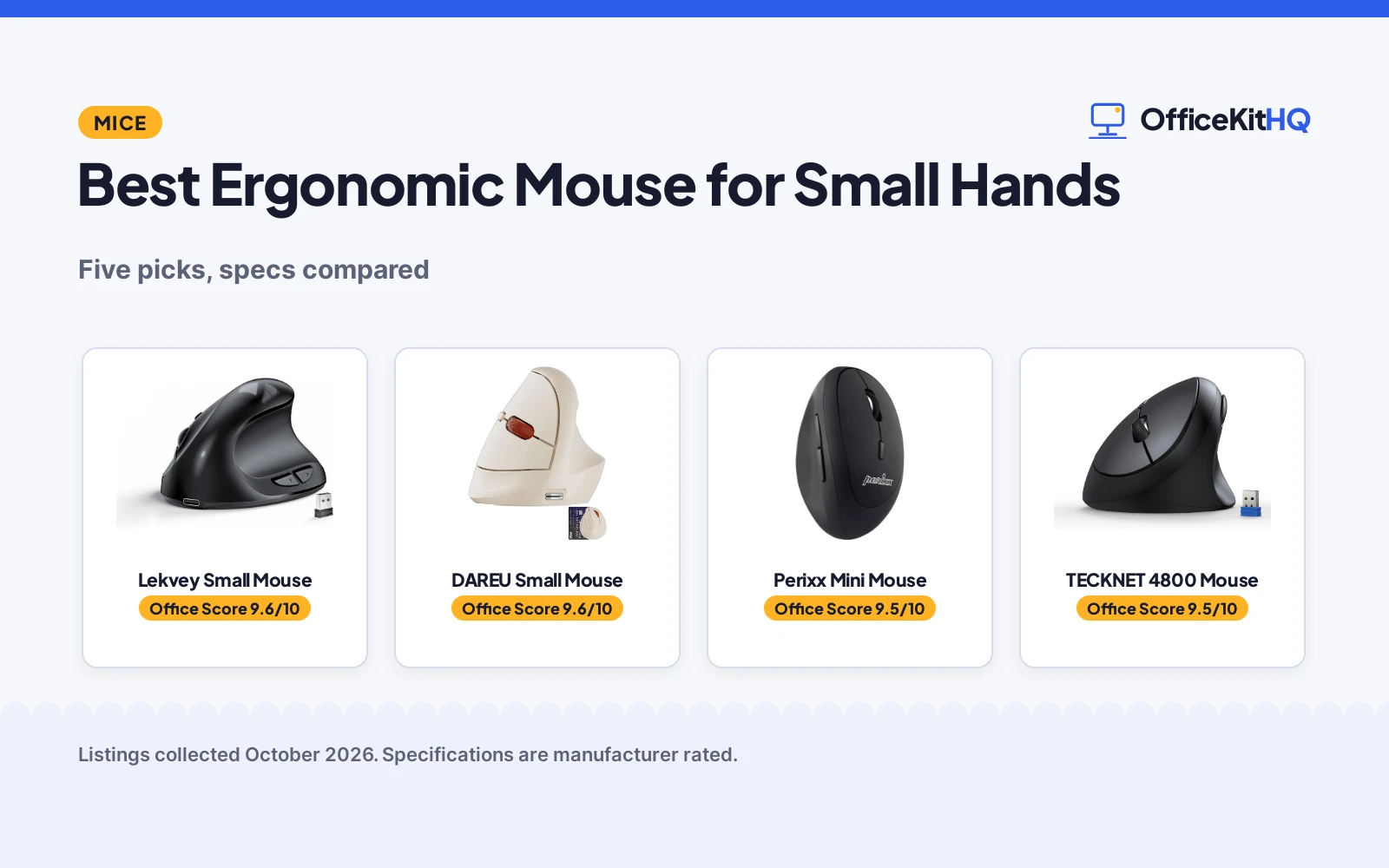 Best Ergonomic Mouse for Small Hands (2026): 5 Compared