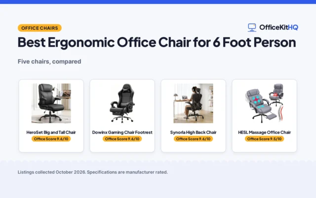 Best Ergonomic Office Chair for 6 Foot Person (2026)