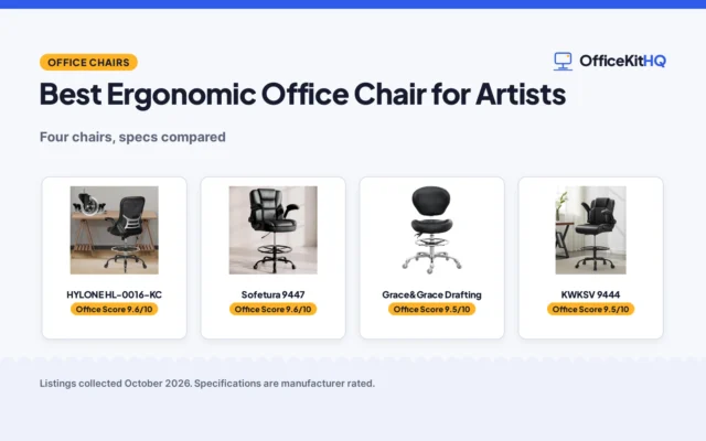 Best Ergonomic Office Chair for Artists: 4 Compared