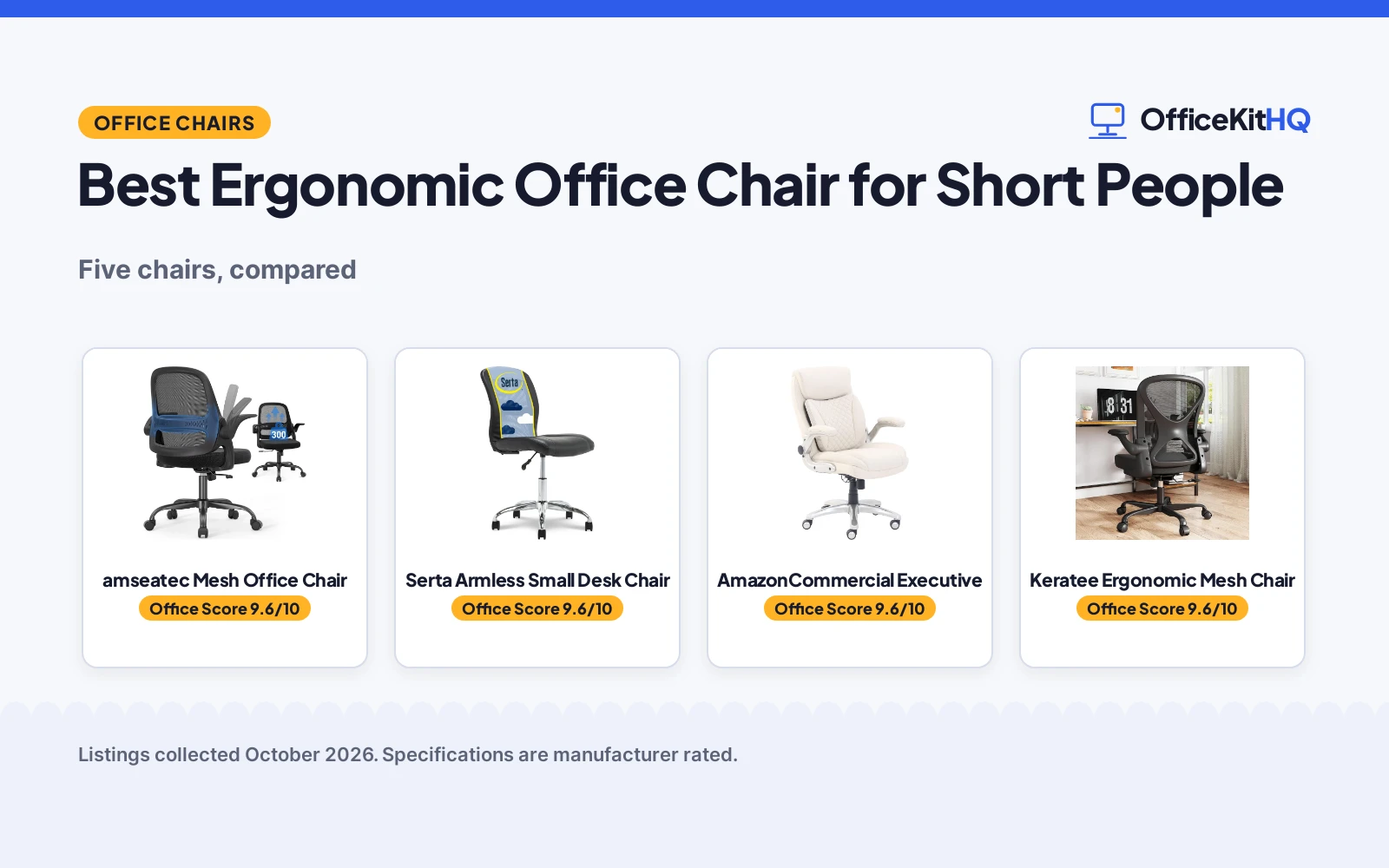 Best Ergonomic Office Chair for Short People (2026)
