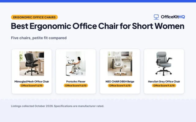 Best Ergonomic Office Chair for Short Women (2026)