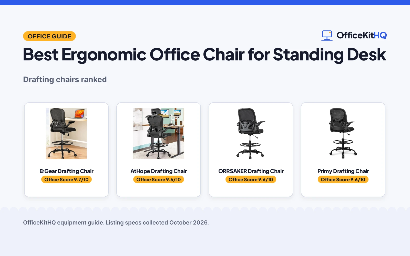 Best Ergonomic Office Chair for Standing Desk (2026): 5 Picks