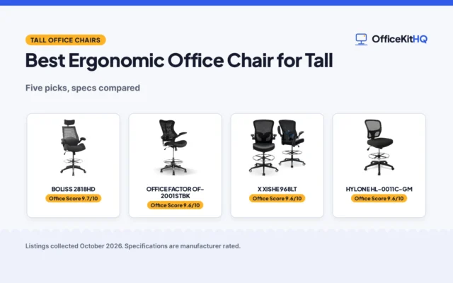 Best Ergonomic Office Chair for Tall (2026): 5 Picks