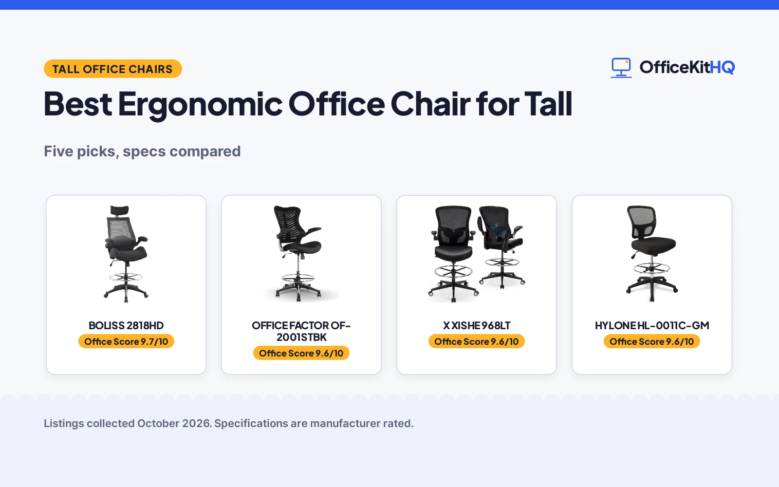 Best Ergonomic Office Chair for Tall (2026): 5 Picks