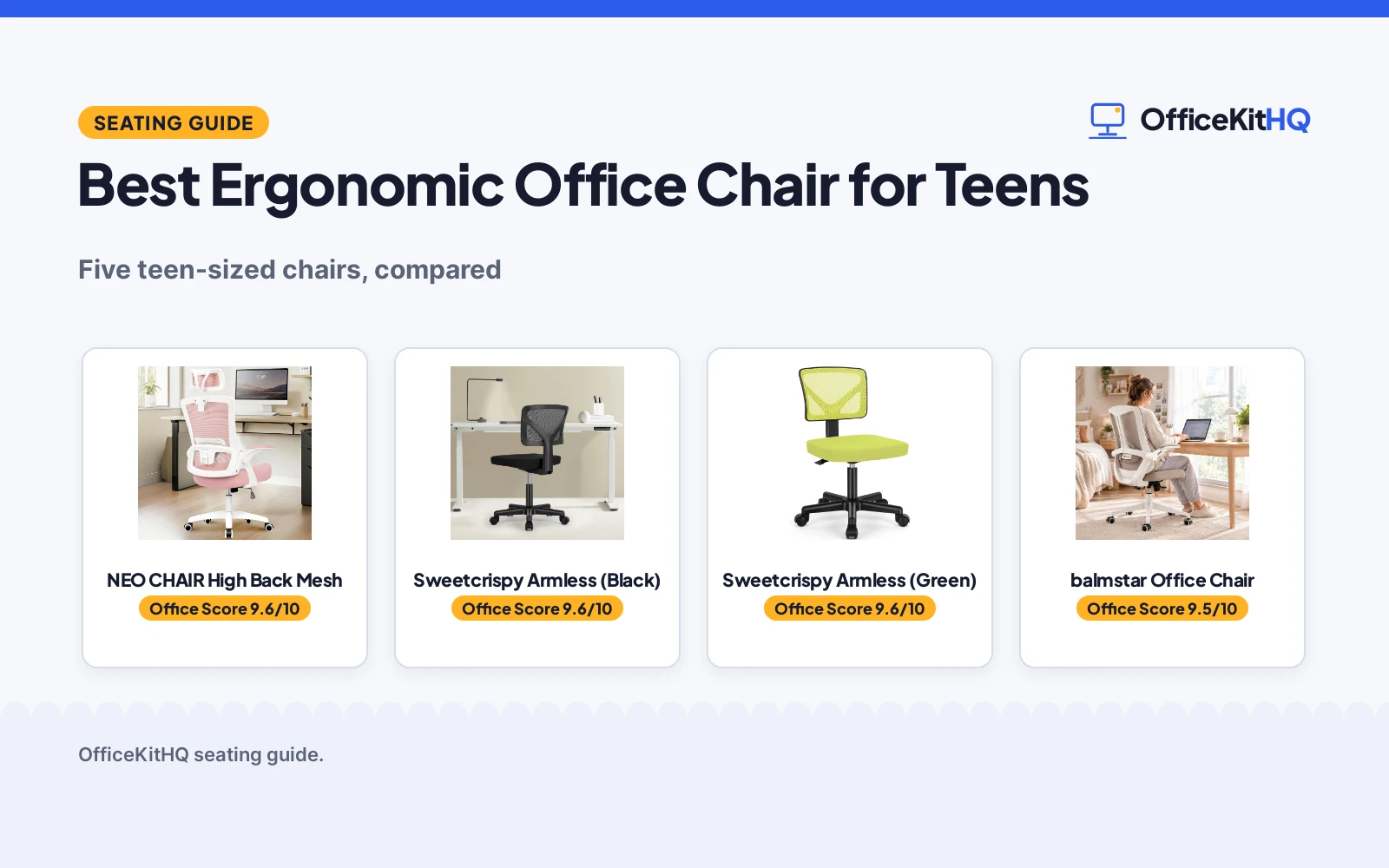 Best Ergonomic Office Chair for Teens (2026): 5 Chairs Compared