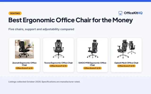 Best Ergonomic Office Chair for the Money (2026): 5 Picks