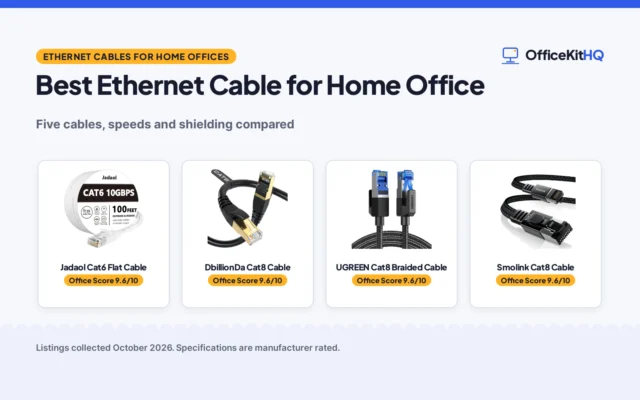 Best Ethernet Cable for Home Office (2026): 5 Compared