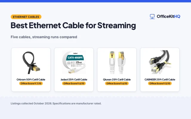 Best Ethernet Cable for Streaming (2026): 5 Compared