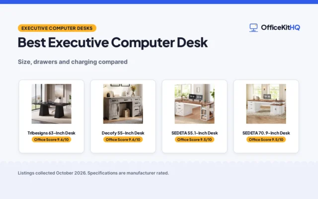 Best Executive Computer Desk (2026): 5 Compared