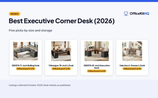 Best Executive Corner Desk (2026): 5 Picks Compared