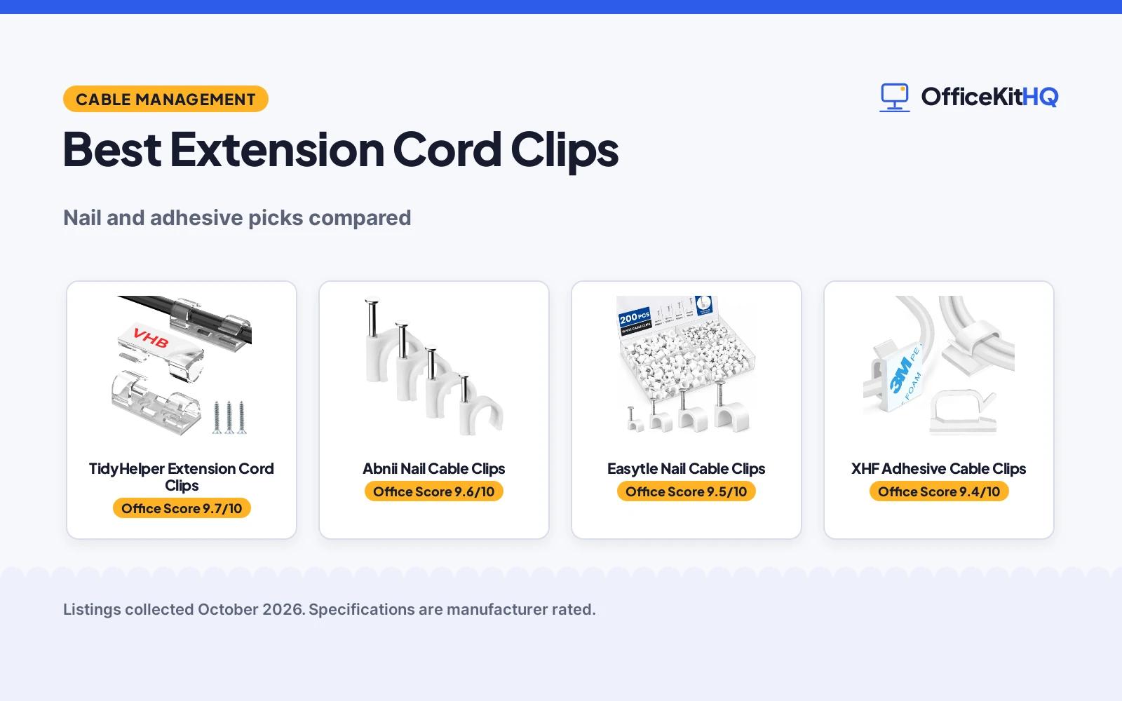 Best Extension Cord Clips (2026): 5 Picks Compared