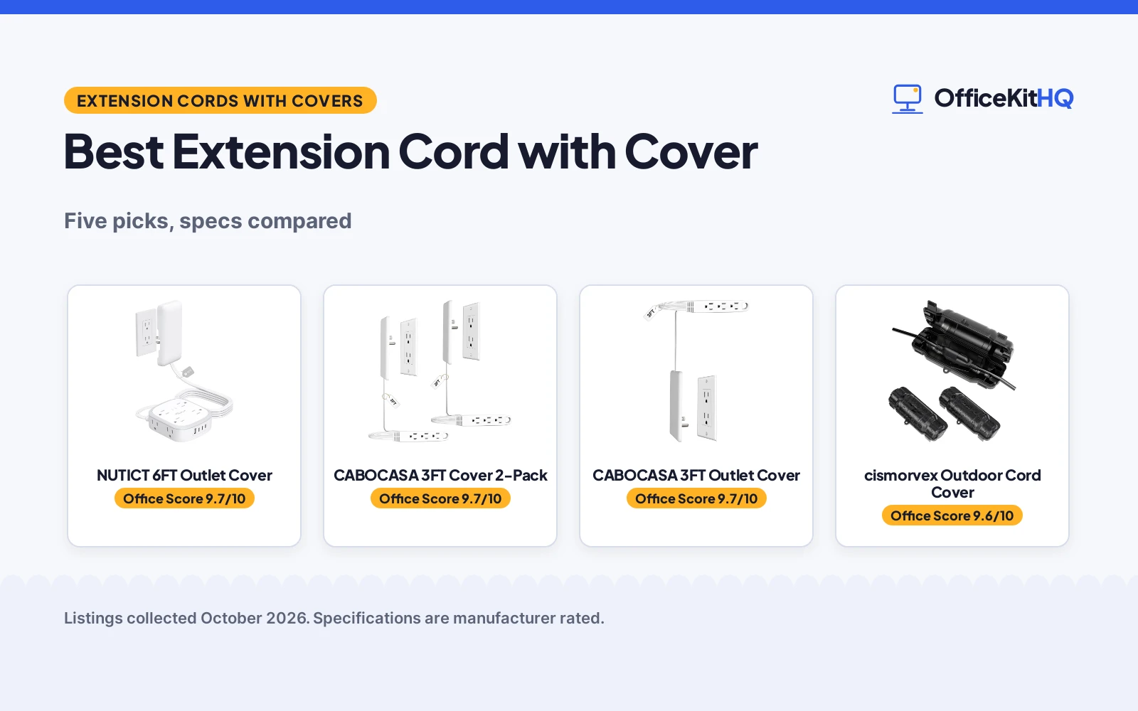 Best Extension Cord with Cover (2026): 5 Compared