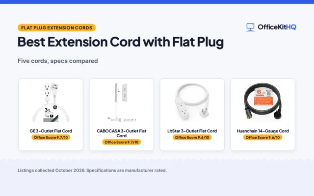 Best Extension Cord with Flat Plug: 5 Cords Compared