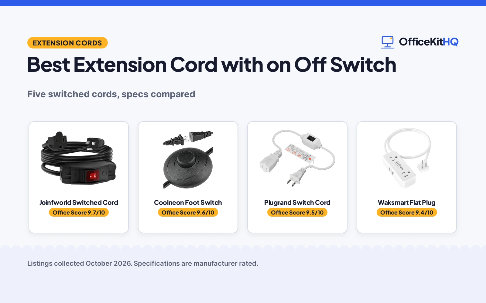 Best Extension Cord with on Off Switch (2026): 5 Compared