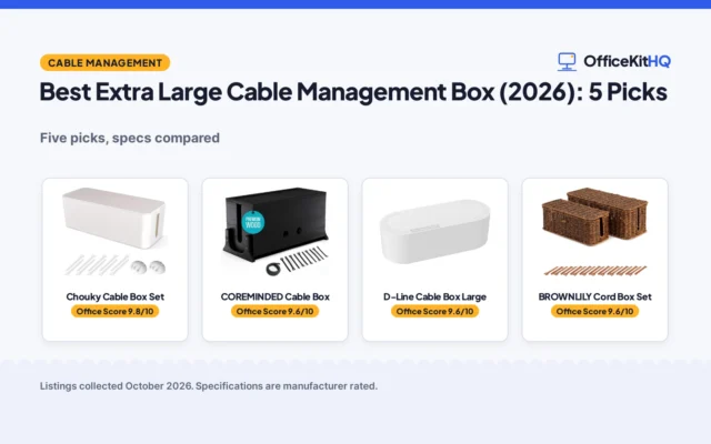 Best Extra Large Cable Management Box (2026): 5 Picks