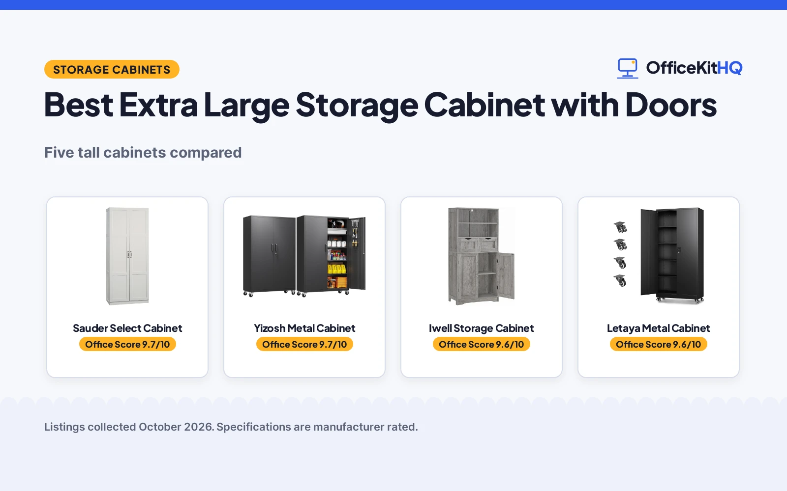 Best Extra Large Storage Cabinet with Doors (2026)