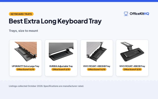 Best Extra Long Keyboard Tray (2026): Trays Compared