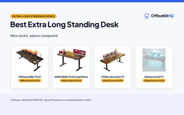 Best Extra Long Standing Desk: 9 Desks Compared