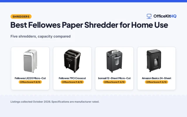 Best Fellowes Paper Shredder for Home Use (2026): 5 Compared