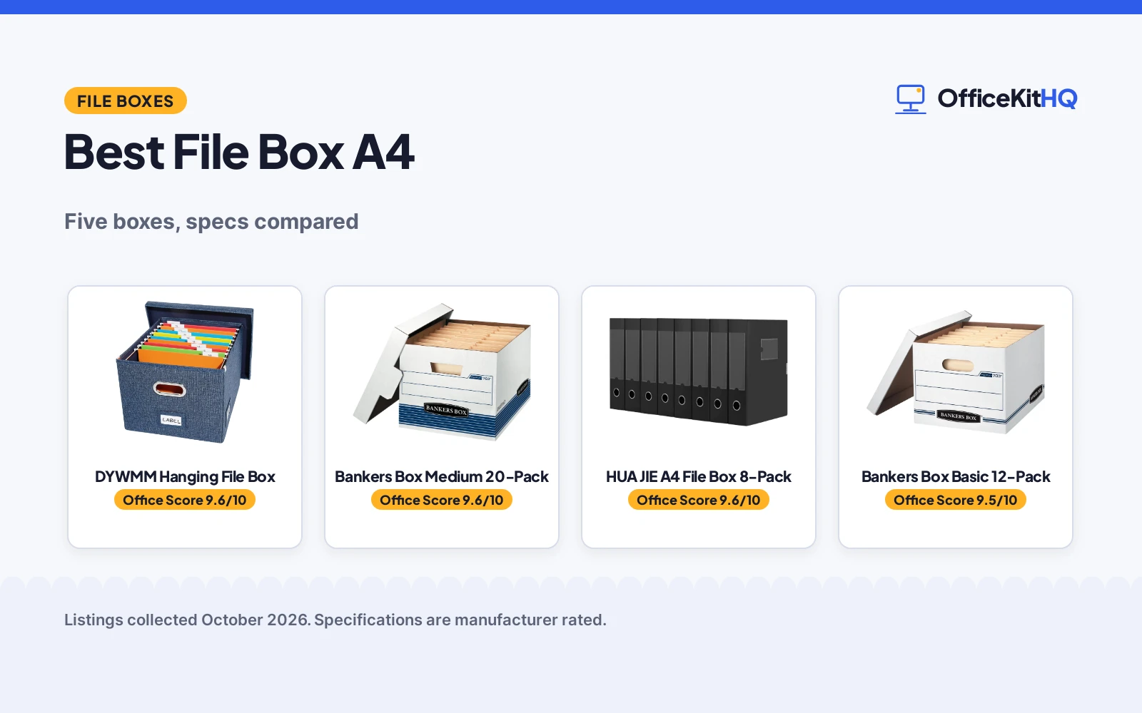 Best File Box A4 for Home Offices (2026): 5 Compared