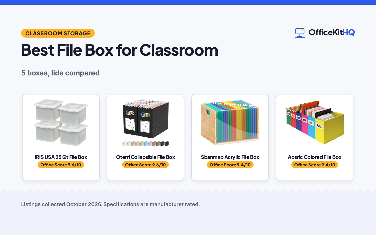 Best File Box for Classroom (2026): 5 Picks Compared