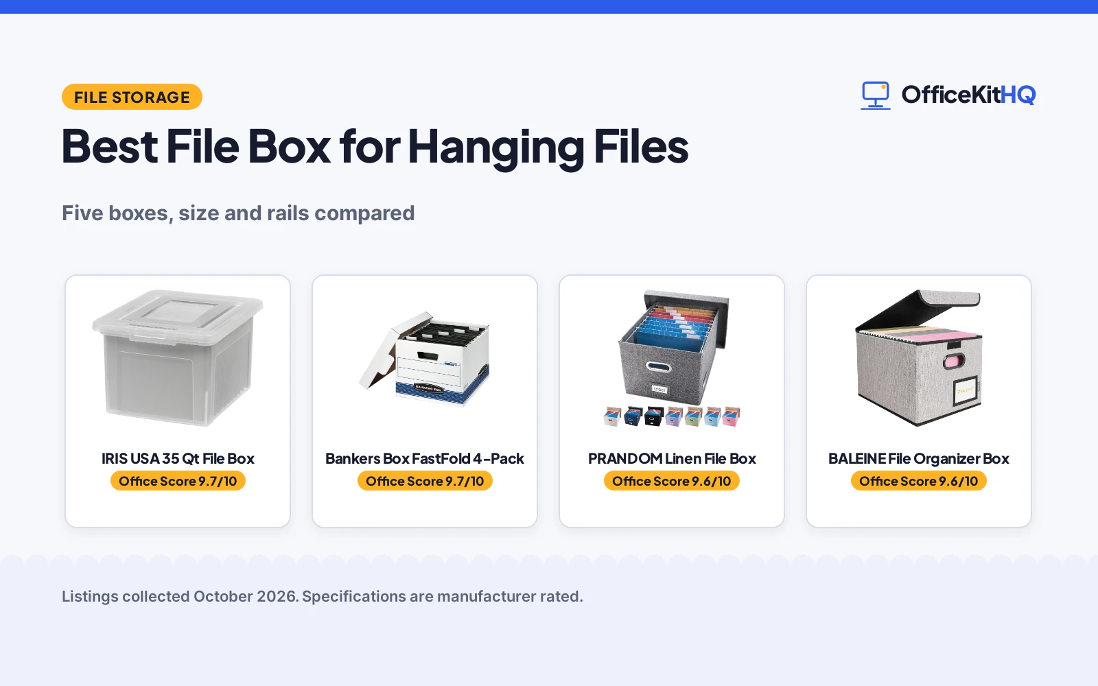 Best File Box for Hanging Files (2026): 5 Compared