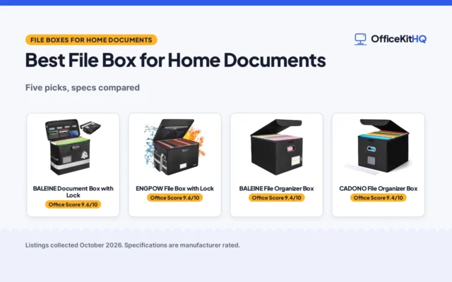 Best File Box for Home Documents: 5 Picks Compared
