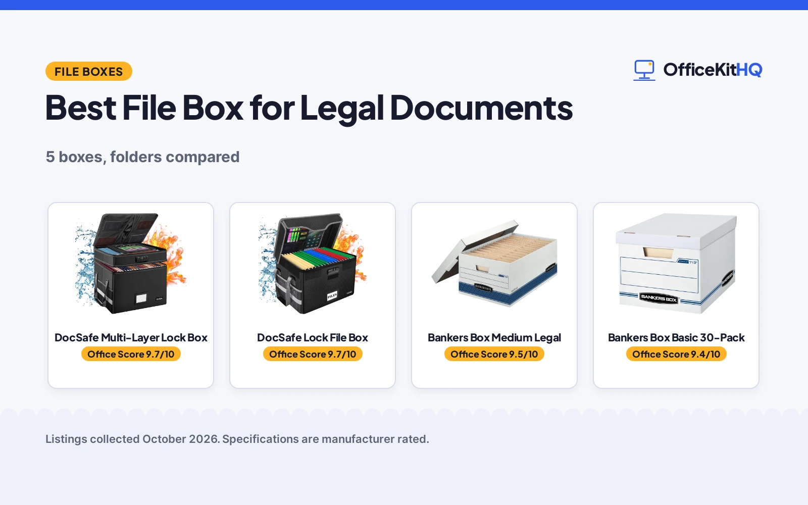 Best File Box for Legal Documents (2026)